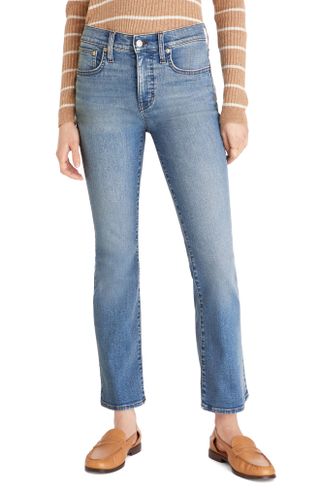 Madewell + Kick Out Crop Mid Rise Jeans