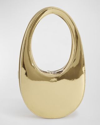 Coperni + Swipe Mini Metallic Faux-Leather Shoulder Bag