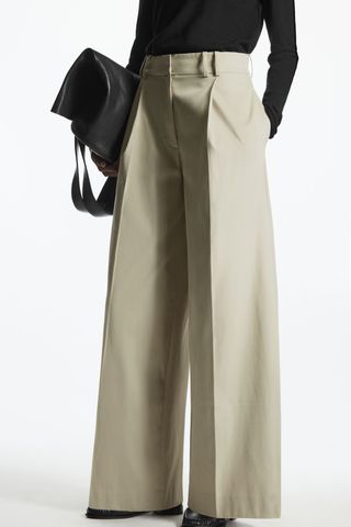 COS + Pleated Wide-Leg Utility Trousers