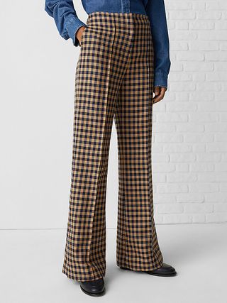 Tommy Hilfiger + Prep Check Wide Leg Trousers