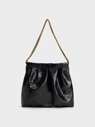 Charles 
Keith + Duo Double Chain Hobo Bag