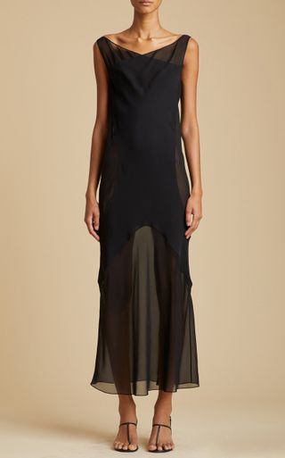 Khaite + Aminah Silk Slip Dress