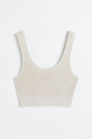 H&M + Waffle-Knit Crop Top