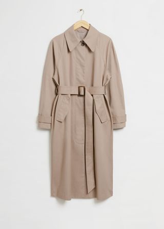 & Other Stories + Relaxed Mid-Length Trench Coat