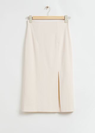 & Other Stories + Fitted High-Waist Pencil Skirt
