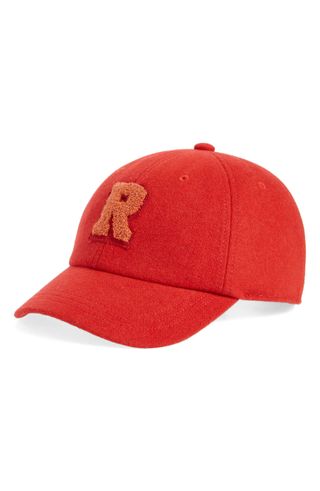 Rag & Bone + Addison Varsity Recycled Wool Blend Baseball Cap