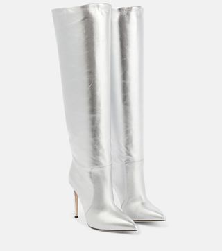 Paris Texas + Stiletto Metallic Leather Boots