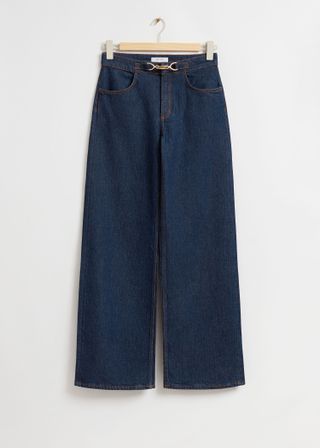 & Other Stories + Straight-Leg Gold Buckle Jeans