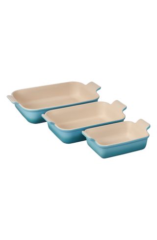 Le Creuset + The Heritage Set of 3 Rectangular Baking Dishes