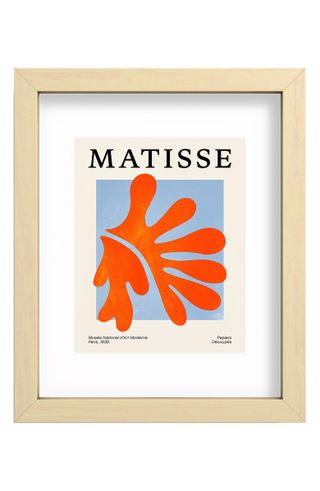 Deny Designs + Coral Leaf Matisse Edition Mid Century Series Art Print