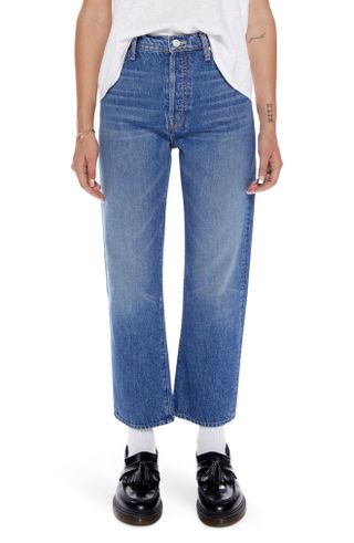 Mother + The Ditcher Crop Straight Leg Jeans