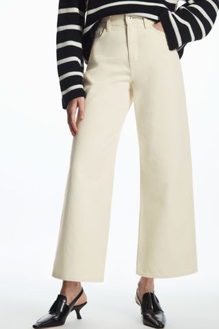 COS + Wide-Leg High-Rise Ankle-Length Jeans