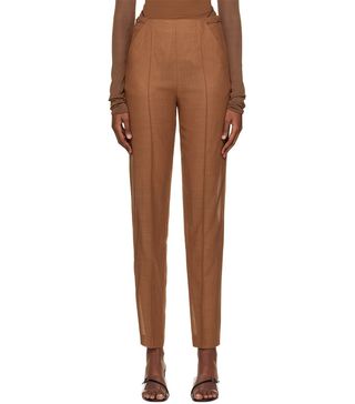 Nensi Dojaka + Brown Tailored Trousers