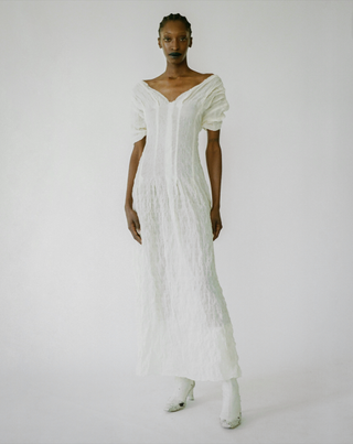 Elena Velez + Seamed Peasant Gown