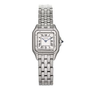 Cartier + Stainless Steel 22mm Panthere Quartz Watch