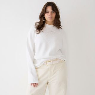 J.Crew + Cotton-Blend Rollneck Sweater