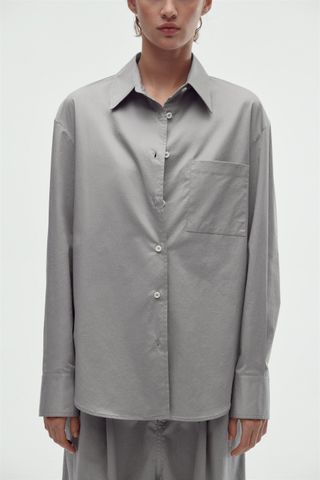 Zara + Oversized Poplin Shirt