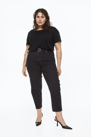 H&M+ + Mom Loose-Fit Ultra High Jeans