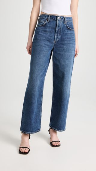 Agolde + Low Slung Baggy 28-Inch Jeans