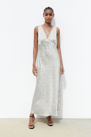 Zara + Polka Dot Slip Dress