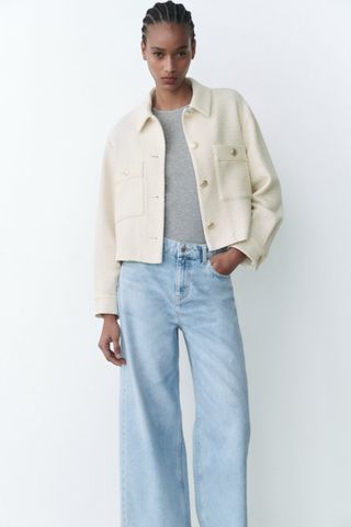Zara + Textured Jacket