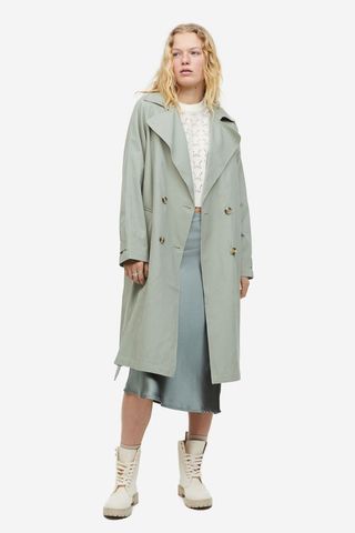 H&M + Cotton Twill Trench Coat