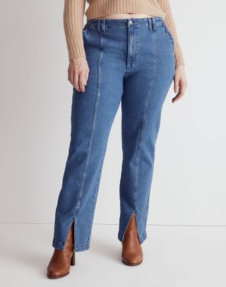 Madewell + The Perfect Vintage Jean in Medium Indigo Wash: Seamed Edition