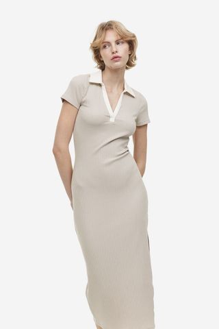 H&M + Bodycon Dress With Collar
