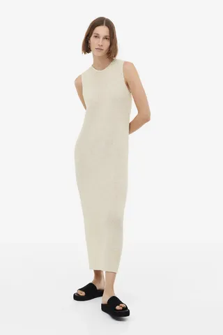 H&M + Knit Silk-Blend Dress