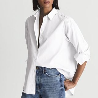 Reiss + White Jenny Cotton Poplin Shirt