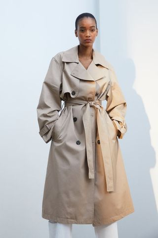 H&M + Cotton Twill Trenchcoat