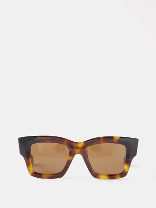 Jacquemus Eyewear + Les Lunettes Baci Square Acetate Sunglasses