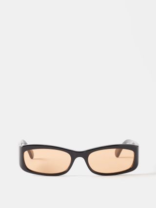 Port Tanger + Leila Rectangular-Frame Acetate Sunglasses