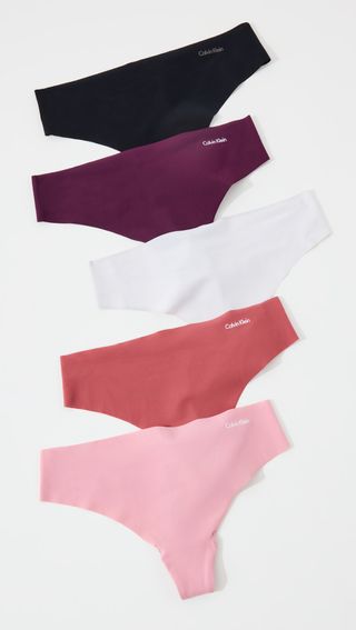 Calvin Klein + Invisibles Thong 5 Pack