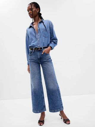 Gap + High Rise Stride Ankle Jeans