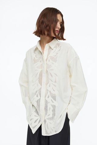 H&M + Embroidered Shirt