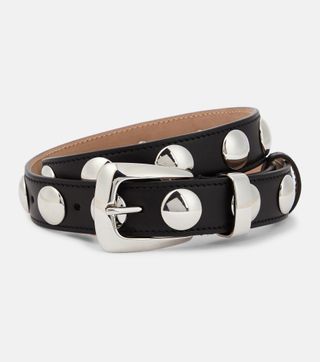 Khaite + Benny Embellished Leather Belt