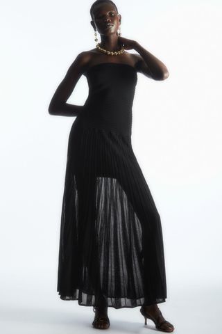 COS + Knitted Bandeau Maxi Dress