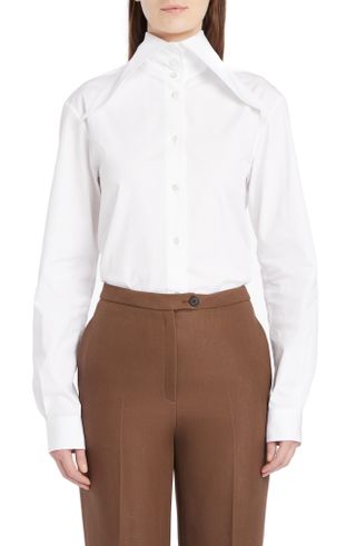 The Row + Armelle Cotton Poplin Button-Up Shirt