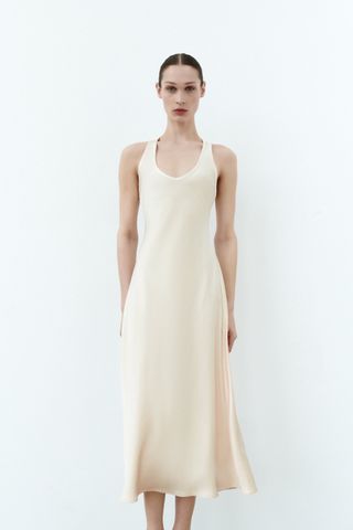 Zara + Satin-Effect Dress