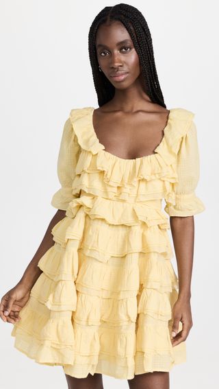 Innika + Cotton Organza Lace Layer Mini Dress