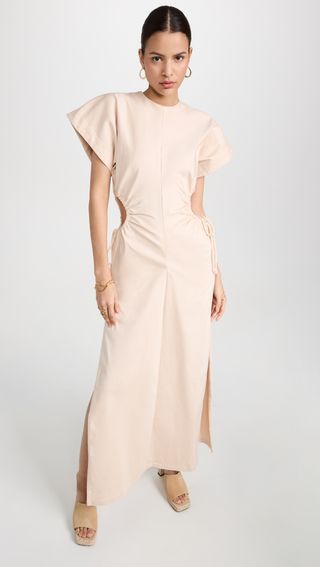 Andrea Iyamah + Peta Cotton High Slit Dress