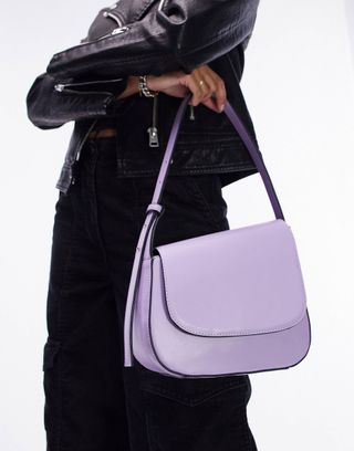 Topshop + Sara Shoulder Bag in Lilac