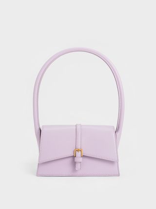 Charles & Keith + Lilac Annelise Belted Trapeze Bag