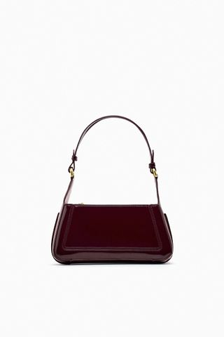 Zara + Patent Finish Shoulder Bag