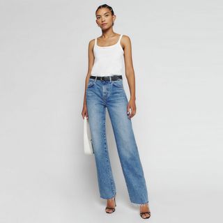 Reformation + Val 90s Mid-Rise Straight Jeans