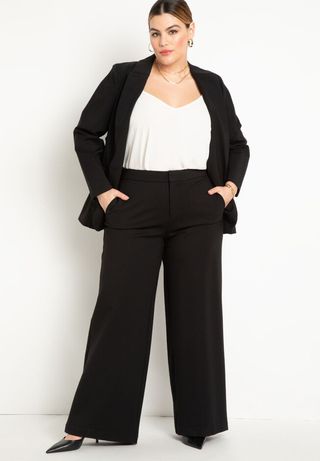 Eloquii + 9-to-5/Ultimate Wide Leg Stretch Work Pant