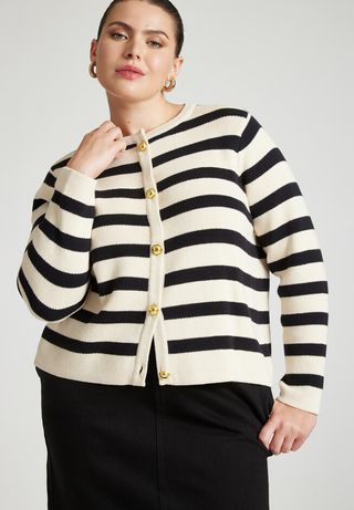 Eloquii + Intarsia Sweater Jacket
