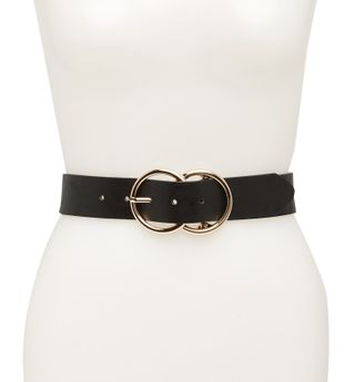 Linea Pelle + Double O-Ring Faux Leather Belt