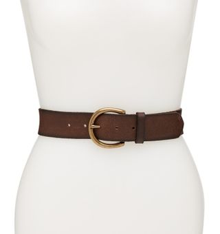 Frye + Flat Leather Belt